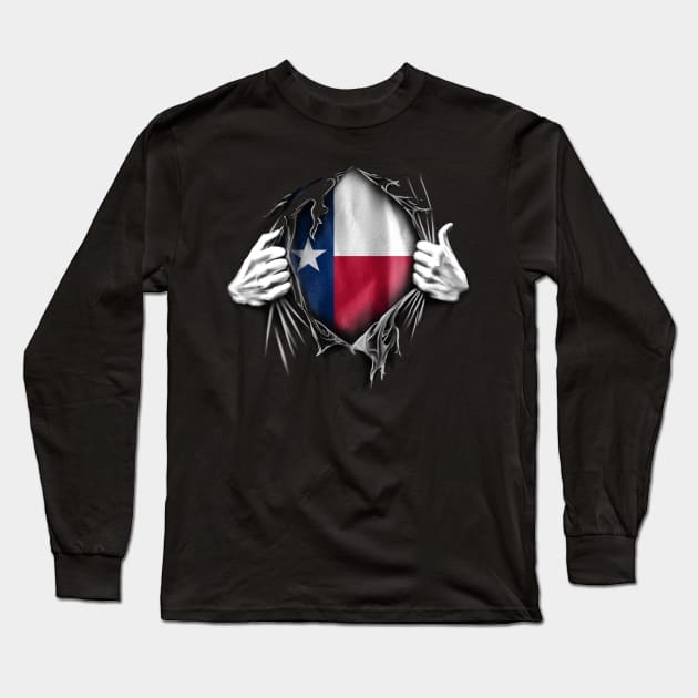 texas state, i love texas Long Sleeve T-Shirt by TopTees